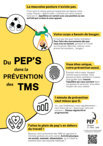 Affiche PEP'S — Du PEP'S dans la prévention des TMS