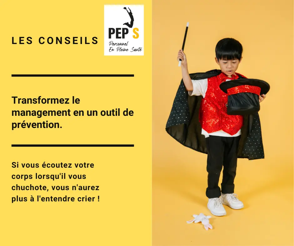 devenir un acteur de prevention au travail manager et tms