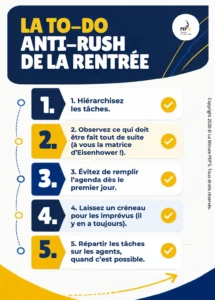 eviter le rush de rentree avec la to do la minute peps